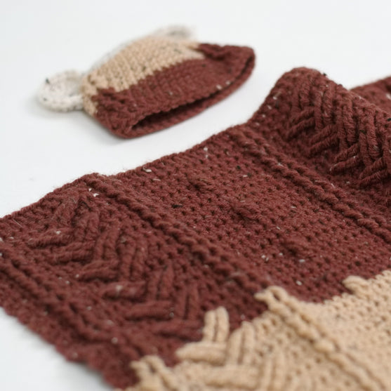 

Happy Bear - Kocyk i czapka dla dziecka
3