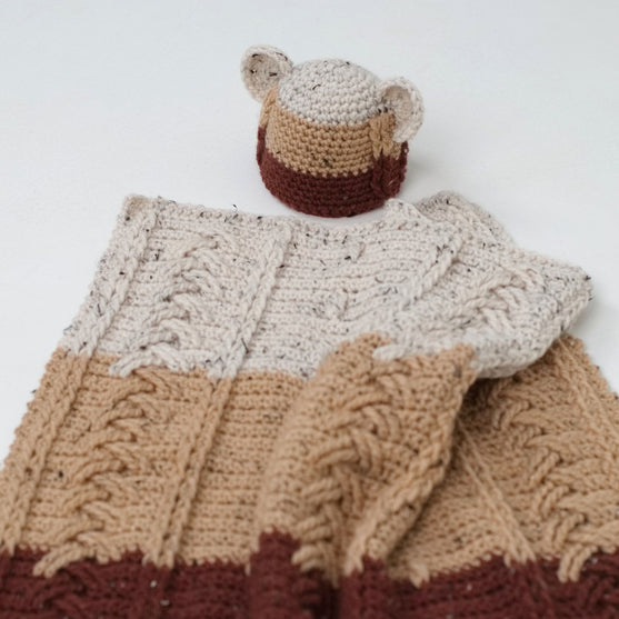 

Happy Bear - Kocyk i czapka dla dziecka
4