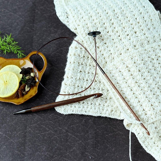 

Ginger – Zestaw Wymiennych Afgańskich/Tunezyjskich Szydełek - KnitPro
8