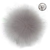 

Pompon z zatrzaskiem - Szary, large/13 cm - Go Handmade
1