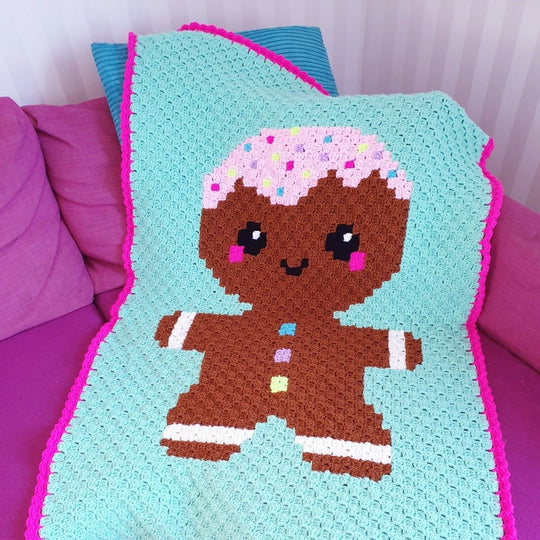 Kawaii Piernikowy Chłopiec - Kocyk