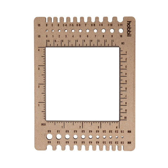 Miernik rozmiaru szydełek i drutów - Hobbii