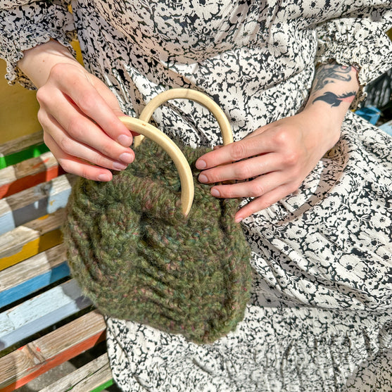 

Drewniany uchwyt do torby - Kształt litery D - Hobbii
5