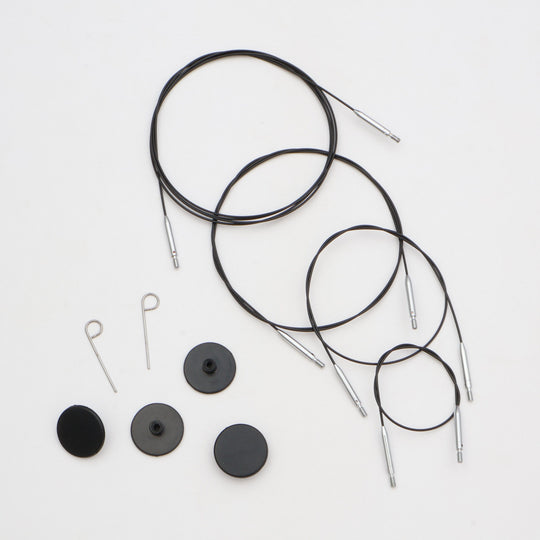 Żyłka Thin &amp; Flex Swivel - Black - KnitPro