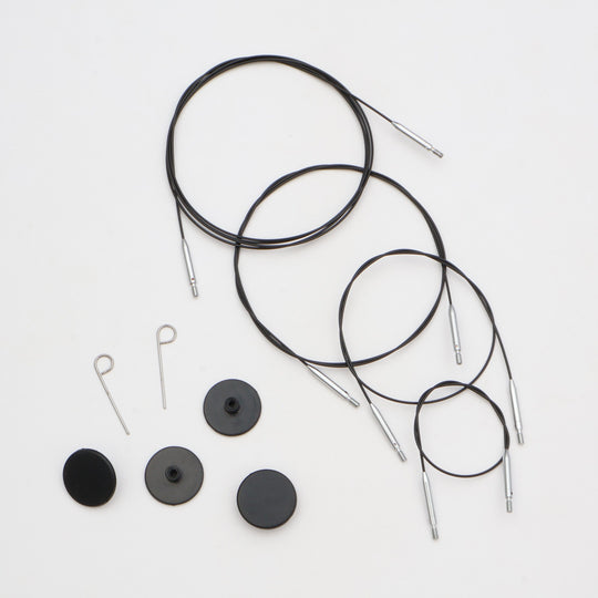 Żyłka Thin &amp; Flex Swivel - Black - KnitPro