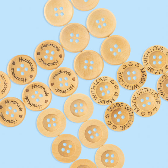 

Drewniane guziki – 21 mm - Hobbii
3