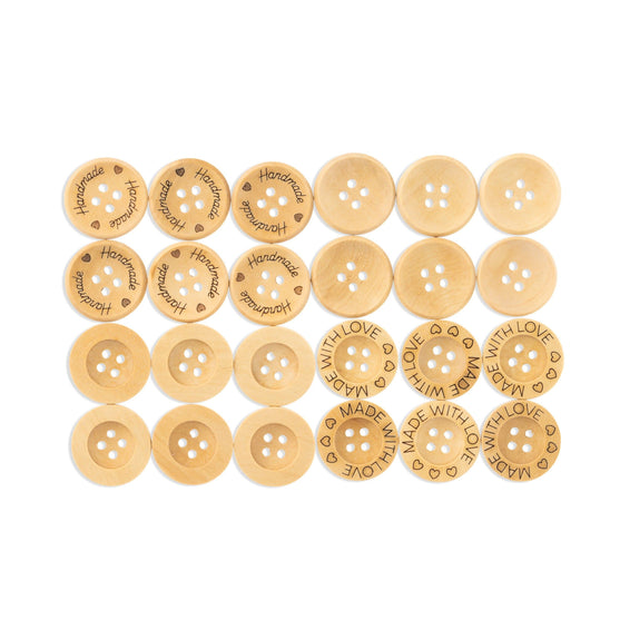 

Drewniane guziki – 21 mm - Hobbii
1